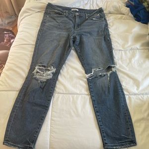 Good american good legs crop jeans